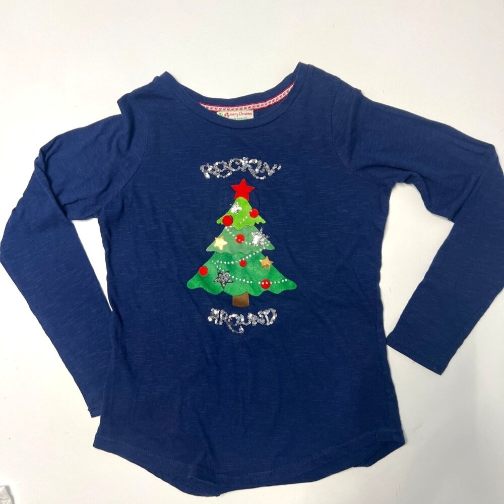 Christmas Tree Holiday Shirt by poof girl Size Small